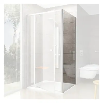 Ravak Pivot PPS - 80 Satin+Transparent, pevná stěna 80 cm pro kombinaci s PDOP1 a PDOP2, matná, 