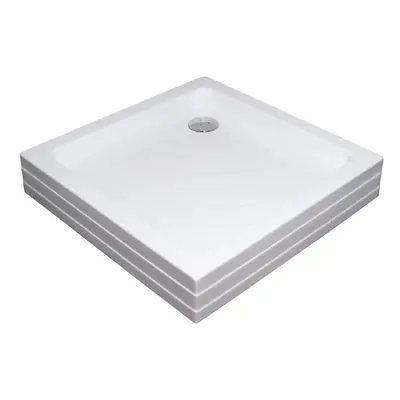 Ravak ANGELA 90 PU WHITE, čtvercová sprchová vanička 90 x 90 cm