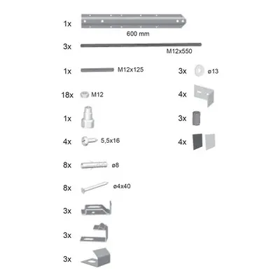 Ravak B23000100N ROSA I, II a 95 panelkit