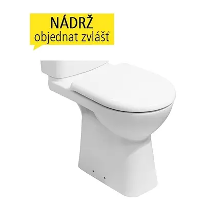 Jika DEEP 8.2361.8.000.000.1 - WC MÍSA 45 cm SE ZADNÍM ODPADEM - BEZ NÁDRŽE