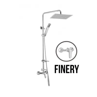 JB Sanitary FINERY SF 56 011 05 5 - Sprchová sestava s baterií 100mm, nerezovou čtvercovou sprch