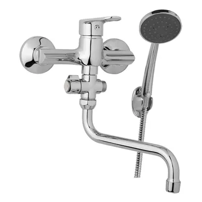 JB Sanitary Finery F10 37 31 - Nástěnná umyvadlová a sprchová baterie 150 mm, otočný přepínač, s