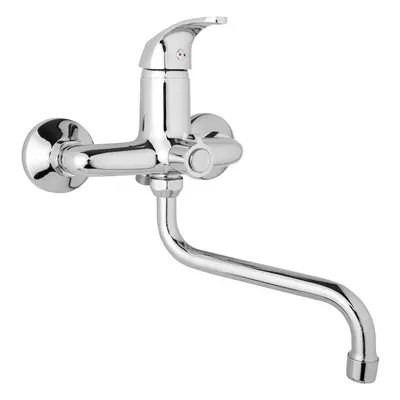 JB Sanitary SLIM A10 39 50 - Nástěnná umyvadlová a sprchová baterie 150 mm, otočný přepínač v tě