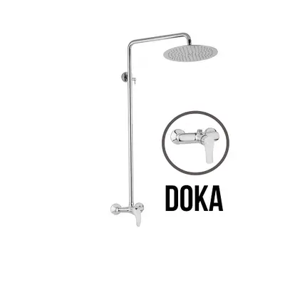 JB Sanitary DOKA SK 61 000 00 4 - Sprchová sestava s baterií 150mm, nerezovou kruhovou sprchou 3