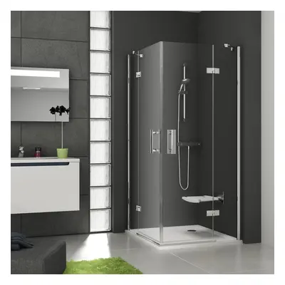 Ravak SMARTLINE SMSRV4-80 CHROM TRANSPARENT, sprchový čtvercový kout 80 x 80 cm