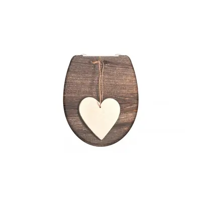 Schütte WC sedátko Wood Heart, duroplast, soft close (SCHÜTTE WOOD HEART)