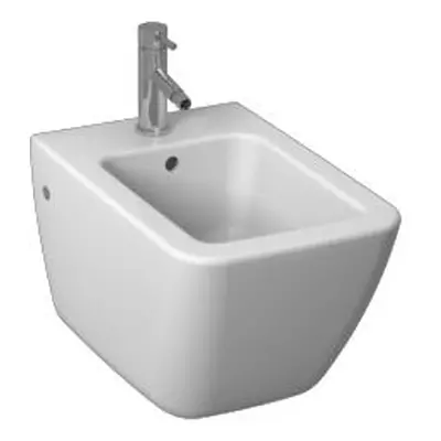 JIKA H8304210003041 - Pure bidet závěsný 54 cm s otvorem pro baterii, s postranními otvory, bílý