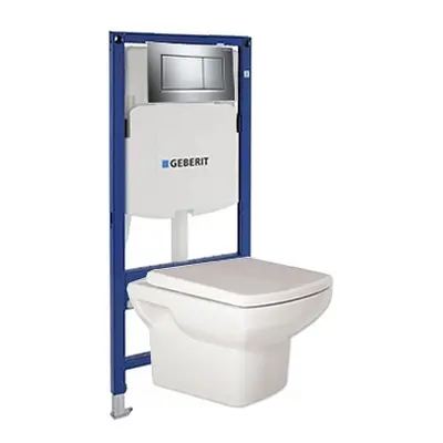 Geberit Duofix 111.300.00.5 SET NERO SIGMA 30 LESKLÝ CHROM - SET(111.300.00.5, 115.883.KH.1, G4/