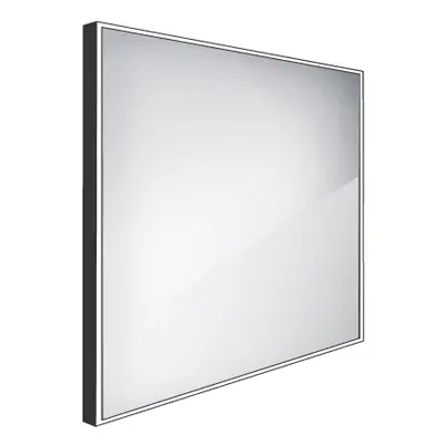 Nimco ZPC 13077-90 - černé LED zrcadlo 700x700