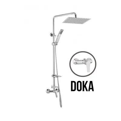 JB Sanitary DOKA SK 61 011 05 5 - Sprchová sestava s baterií 150mm, nerezovou čtvercovou sprchou