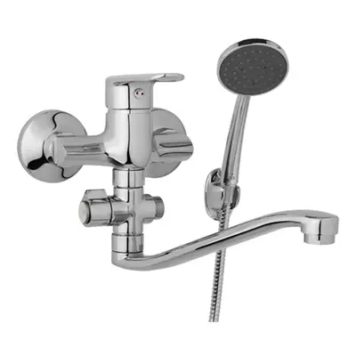 JB Sanitary Finery F10 32 41 -Nástěnná umyvadlová a sprchová baterie 100 mm, otočný přepínač, s 