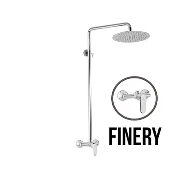 JB Sanitary FINERY SF 61 000 00 4 - Sprchová sestava s baterií 150mm,, nerezovou kruhovou sprcho