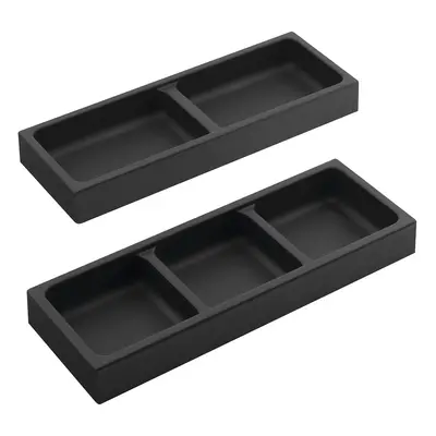 Sapho LINDO boční organizér, sada 2ks, 114x323mm, plast, antracit