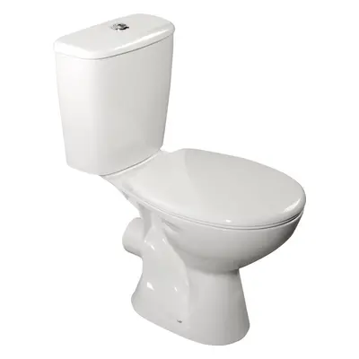 Aqualine JUAN WC kombi, dvojtlačítko 3/6l, zadní odpad, bílá