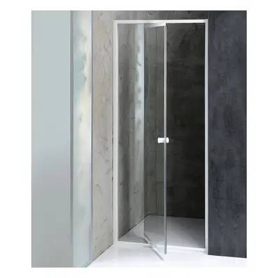 Aqualine AMICO sprchové dveře výklopné 1040-1220x1850mm, čiré sklo