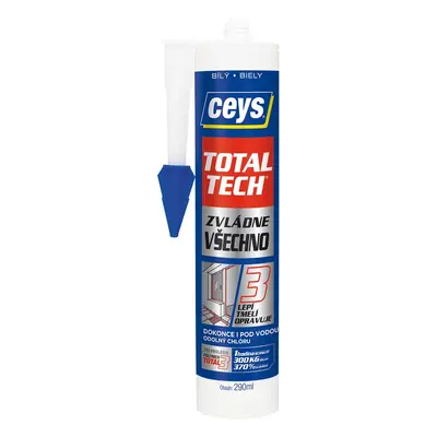 Ceys TOTAL TECH EXPRESS, lepidlo a tmel, 290ml, bílá