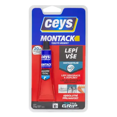 Ceys MONTACK LEPÍ VŠE ODSTRANITELNĚ, lepidlo, 20g