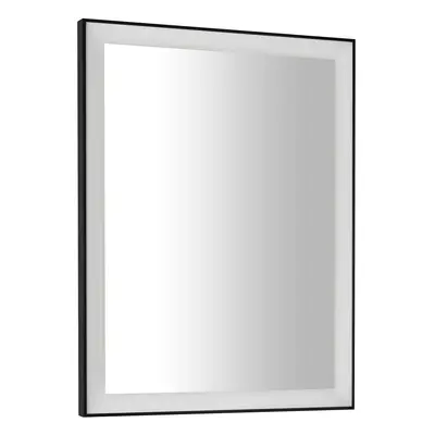 Sapho GANO zrcadlo s LED osvětlením 60x80cm, černá