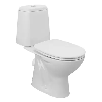 Aqualine RIGA WC kombi, dvojtlačítko 3/6l, zadní odpad, bílá