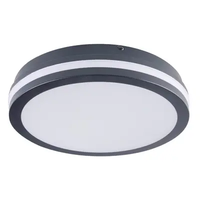 KANLUX BENO stropní LED svítidlo pr.260x55mm, 24W, černá grafit