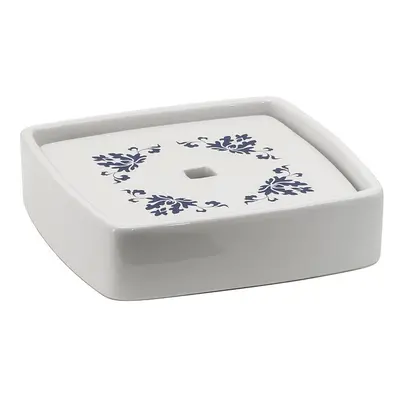 Gedy CIXI mýdlenka na postavení, porcelán, bílá/modrá