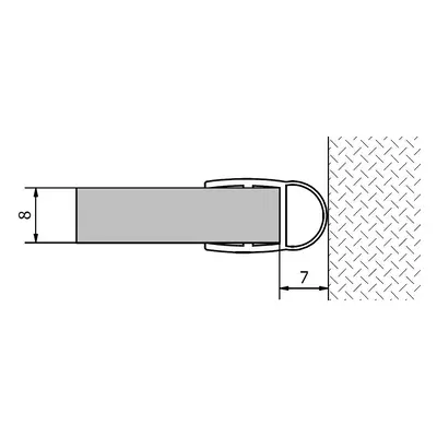 Polysan Těsnění mezi sklo a stěnu, sklo 8mm, 2000mm