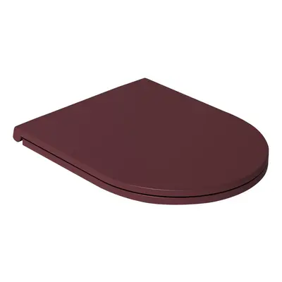 Isvea INFINITY WC sedátko, SLIM, odnímatelné, Soft Close, maroon red