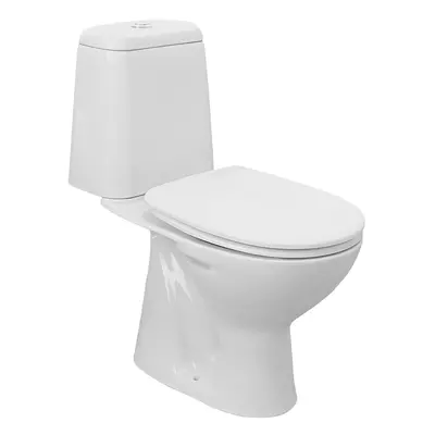 Aqualine RIGA WC kombi, dvojtlačítko 3/6l, spodní odpad, bílá