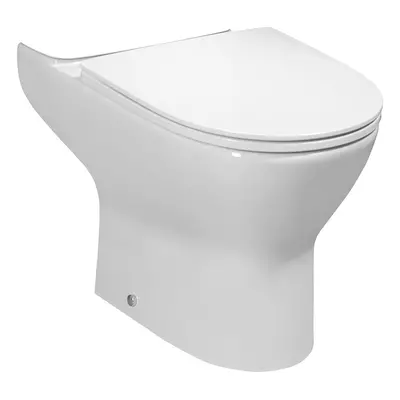 Bruckner DARIO RIMLESS WC mísa pro kombi, spodní/zadní odpad, bílá