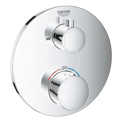 Grohe 24077000 - Termostatická vanová baterie pro 2 spotřebiče, chrom