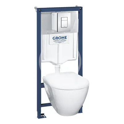 Grohe 39186000 - Set předstěnové instalace, klozetu a sedátka softclose, tlačítko Skate Cosmopol