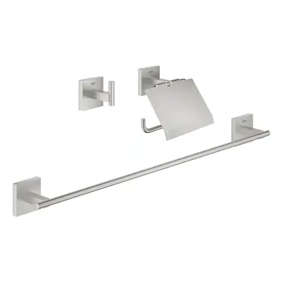 Grohe 41124DC0 - Set koupelnových doplňků 3 v 1, supersteel