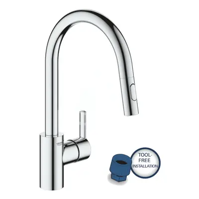 Grohe 31486001 - Dřezová baterie s výsuvnou sprškou, chrom