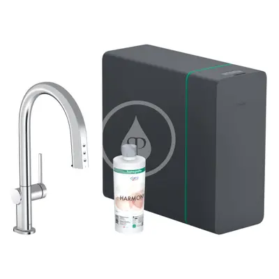 Hansgrohe 76836000 - Dřezová baterie s výsuvnou koncovkou, SodaSystem, sBox, chrom