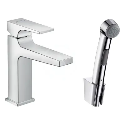 Hansgrohe 32522000 - Umyvadlová baterie s výpustí Push-Open a ruční sprchou Bidette, chrom