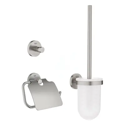 Grohe 41204DC0 - Set doplňků pro toaletu 3 v 1, supersteel