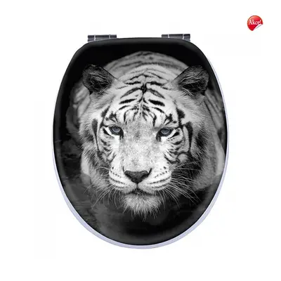 Olsen Spa TIGER 3D, wc sedátko s pomalým zavíráním, mdf deska (tygr)