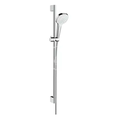 Hansgrohe 26595400 - Set sprchové hlavice, tyče a hadice, EcoSmart, bílá/chrom