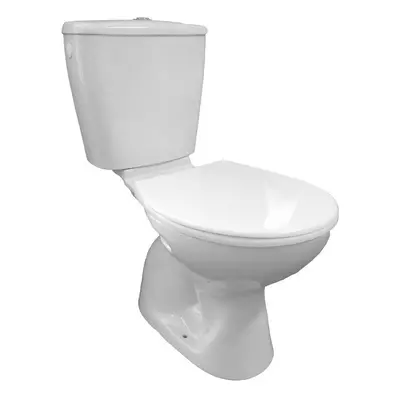 Aqualine MIGUEL WC kombi, dvojtlačítko 3/6l, spodní odpad, bílá