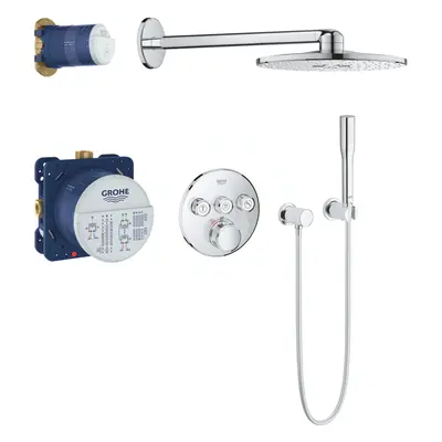 Grohe 34705000 - Sprchový set 310 s termostatem pod omítku, 2 proudy, chrom