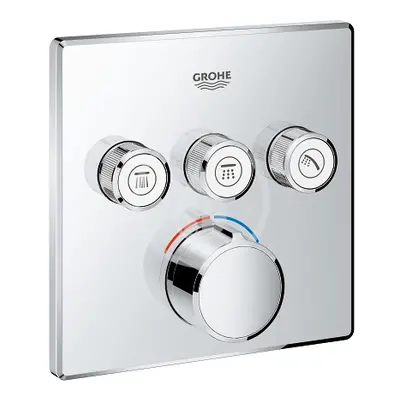 Grohe 29149000 - Baterie pod omítku, 3 výstupy, chrom