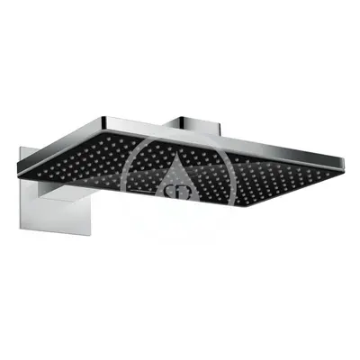 Hansgrohe 24003600 - Hlavová sprcha 460, 1 proud, rameno 46 cm, černá/chrom