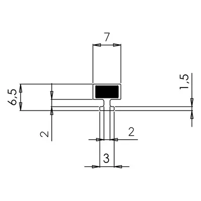 Polysan Magnetické těsnění do profilu do NIKY, 2000mm