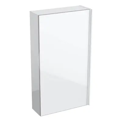 Geberit 500.639.01.2 - Závěsná skříňka 45x82 cm se zrcadlem uvnitř, leská bílá