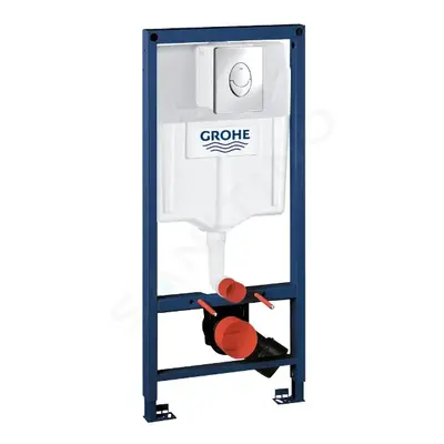 Grohe 38763001 - Předstěnová instalace pro závěsné WC, tlačítko Skate Air, chrom