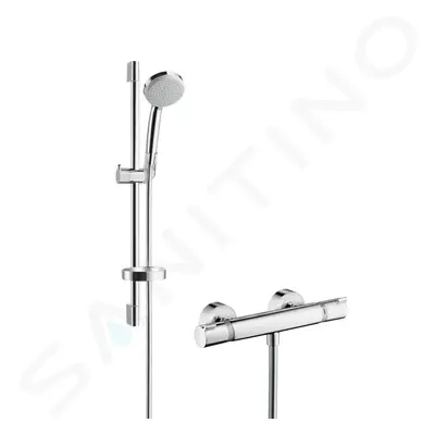 Hansgrohe 27032000 - Sprchový set Vario s termostatem, 3 proudy, EcoSmart 9 l/min, chrom