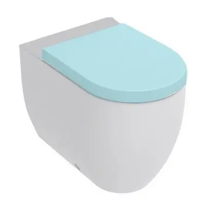 Kerasan FLO WC kombi mísa 36x60cm, spodní/zadní odpad, bílá