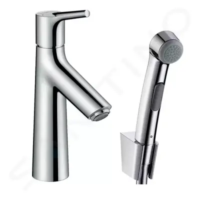 Hansgrohe 72290000 - Umyvadlová baterie s výpustí Push-Open a ruční sprchou Bidette, chrom