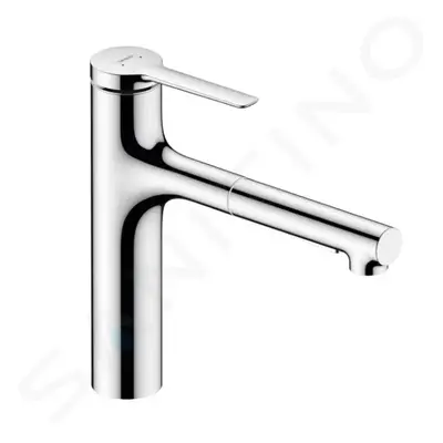 Hansgrohe 74804000 - Dřezová baterie 160, s výsuvnou sprškou, sBox lite, chrom