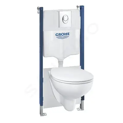 Grohe 39419000 - Set předstěnové instalace, klozetu Bau Ceramic a sedátka softclose, tlačítko St